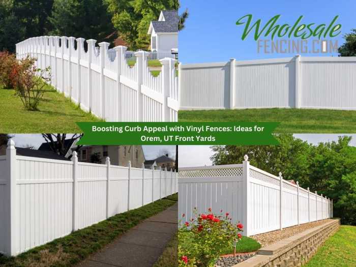 Boosting Curb Appeal with Vinyl Fences: Ideas for Orem, UT